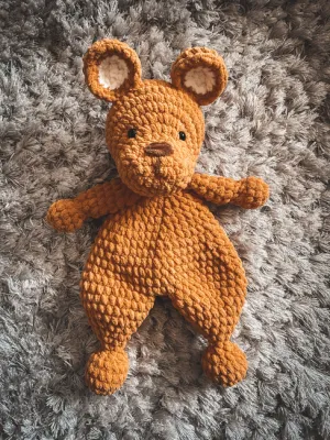 Small Teddy Bear Lovey Crochet Pattern