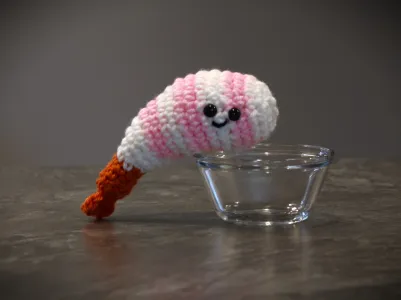 Shrimp Amigurumi Food