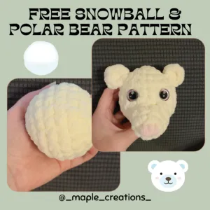 2 in 1 Snowball & Polar Bear