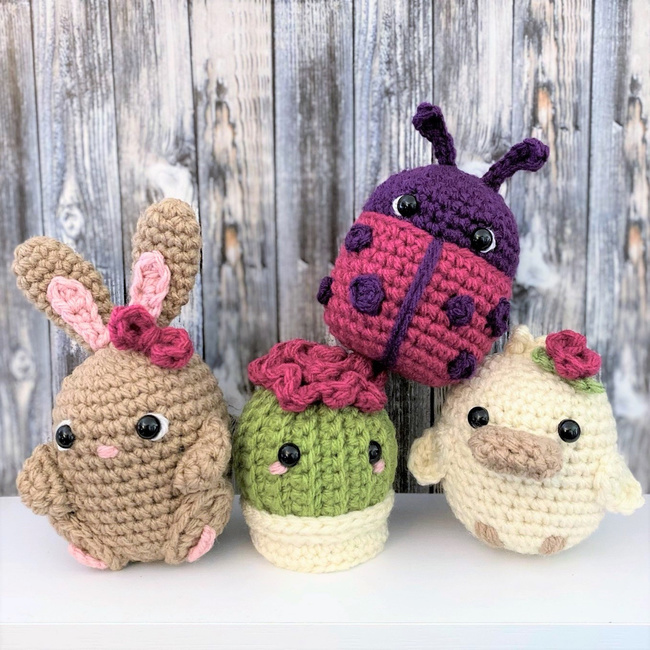 Crochet Bee / Ladybug - Reversible Plush Toy Crochet Pattern
