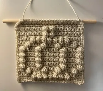 Pumpkin Puff Square Wall Hanging