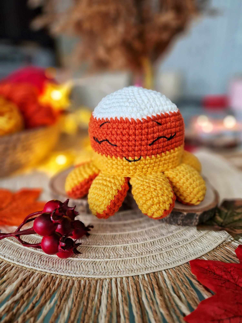 CROCHET PATTERN: Fall Treats - Pumpkin Pie, Candy Corn, and Smores