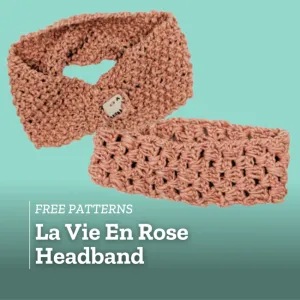 La Vie En Rose Headband (Knit)