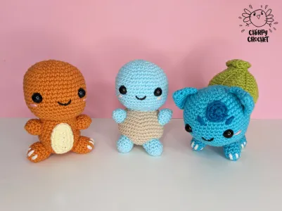 Pokemon 1st Gen - Bulbasaur Charmander & Squirtle