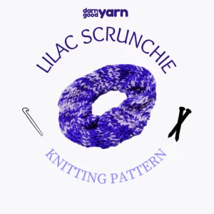 Lilac Scrunchie (Knit)