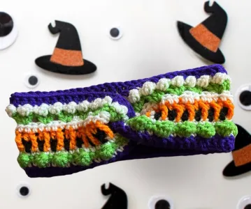 Halloween Twisty Headband (design #2)