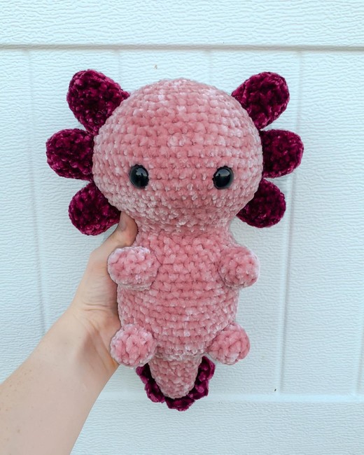 Crochet Toy Patterns - Axolotl Crochet Pattern