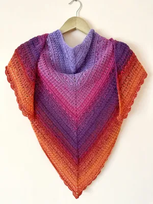 Hearts of the Rows Shawl