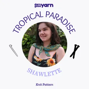 Tropical Paradise Shawlette (Knit)