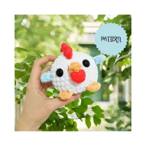 Coco the Chonky Rooster - no-sew crochet pattern
