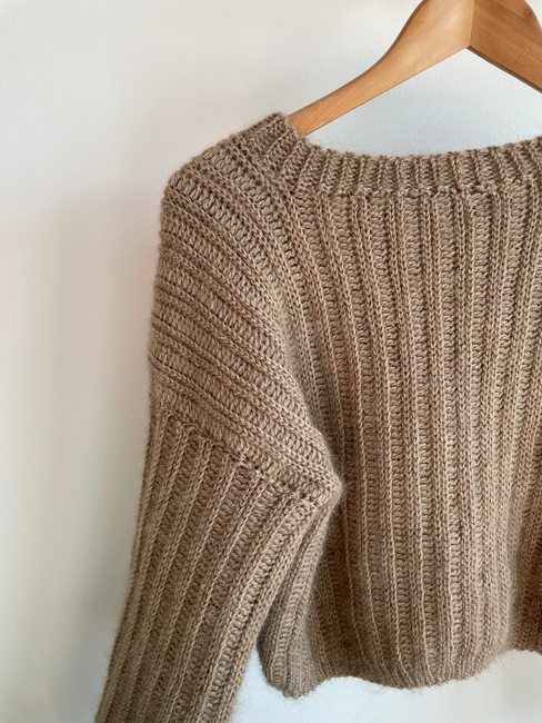 Ribbed sweater: Crochet pattern