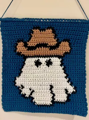 Cowboy Ghost Wall Hanging