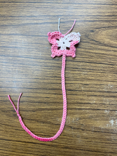 Crochet butterflies for bookmarks 