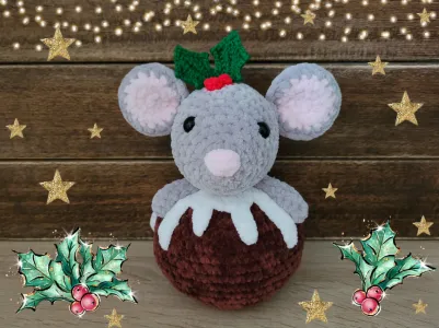 Merry the Xmas Pudding Mouse