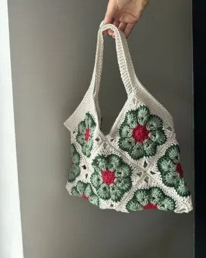 Crochet African Flower Tote Bag Pattern