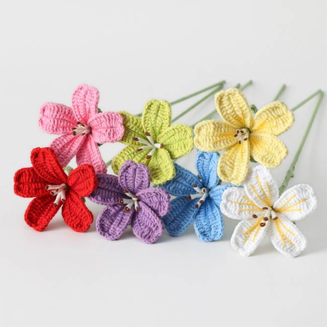 Spring Flower Crochet Clips