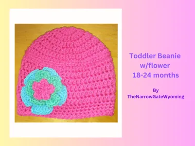 Toddler Hat w/Flower