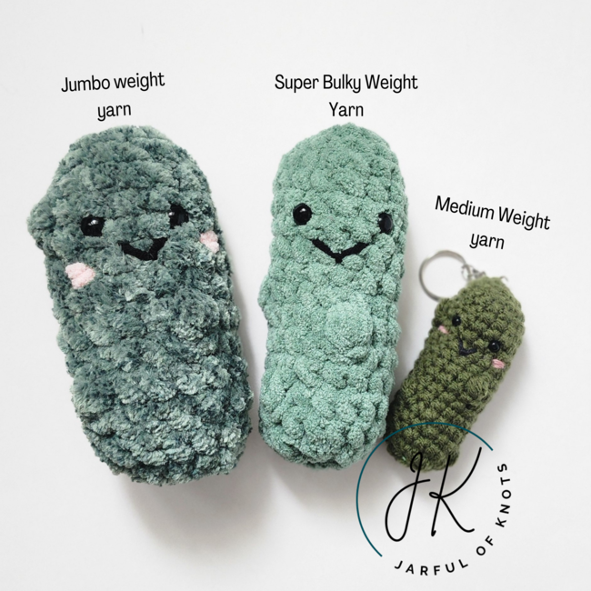 HOW TO CROCHET A JUMBO PICKLE AMIGURUMI PLUSHIE