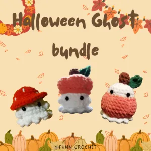 Halloween ghosts pattern bundle