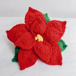Crochet Poinsettia Flower