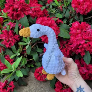 Goosetav the crochet goose