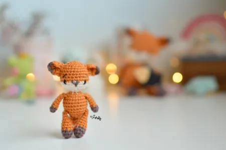 Mini zorro amigurumi