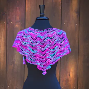 Fan Shell Shawlette: Knit & Crochet