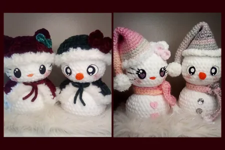 Vintage and Classic Snow People Set