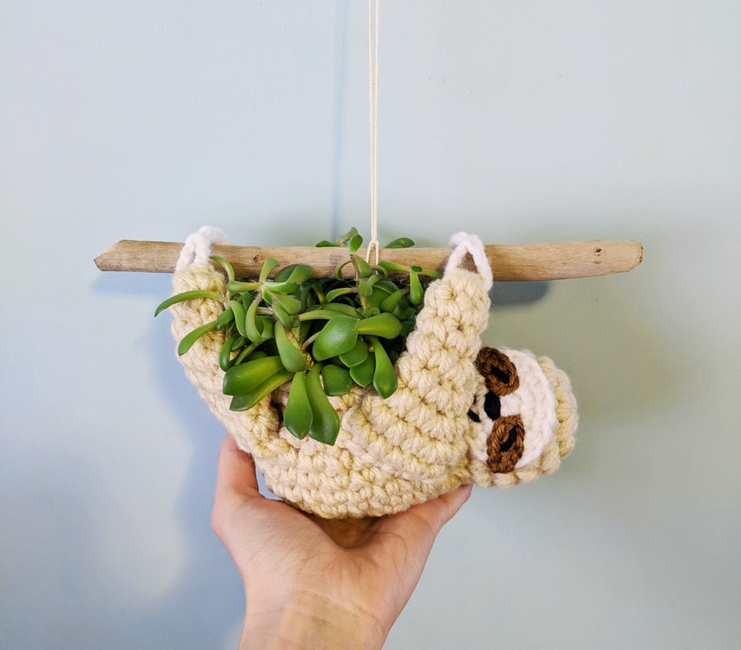 Crochet Pattern: Sloth Crochet Hook Case – HELLOhappy