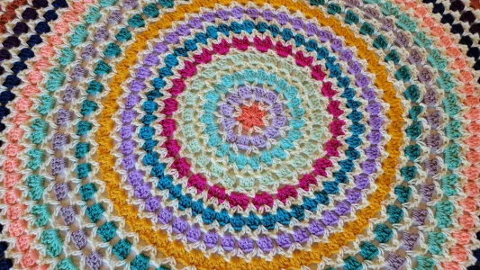 Rose Pearl Afghan