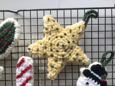 Christmas Sugar Cookie Star Ornament