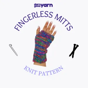 Easy Fingerless Mitts (Knit)