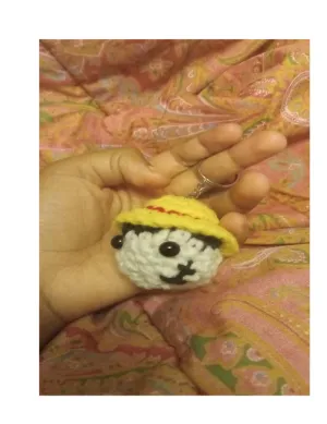 Crochet Luffy Keychain Pattern