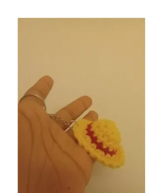 Crochet Luffy Hat Keychain