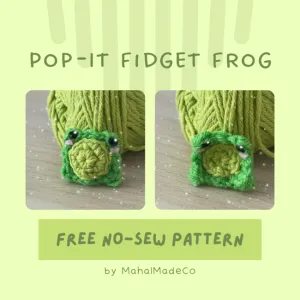 Pop-It Fidget Frog (No-Sew!)