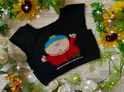 Maeli Designs Tapestry Tee ADD-ON: Eric Cartman and Kenny Charts