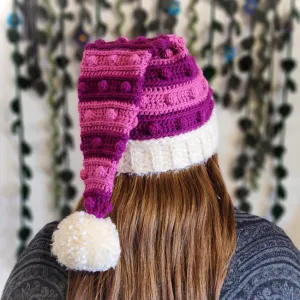 Banded Bobbles Elf Hat