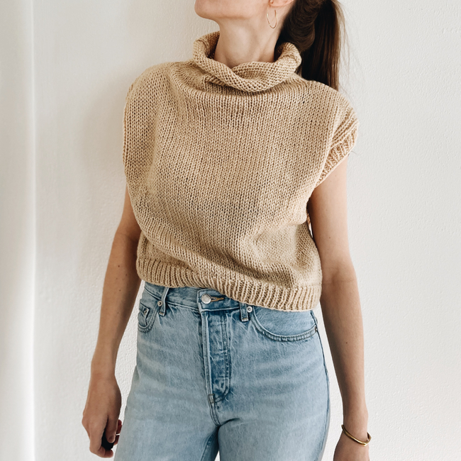 Knitting Pattern: Cozy Mock Neck Sweater, Cropped Fit, Super Chunky Knit,  Beginner-friendly, Instant Download -  Canada