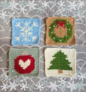 Christmas coasters pattern