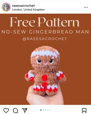 FREE Gingerbread man pattern