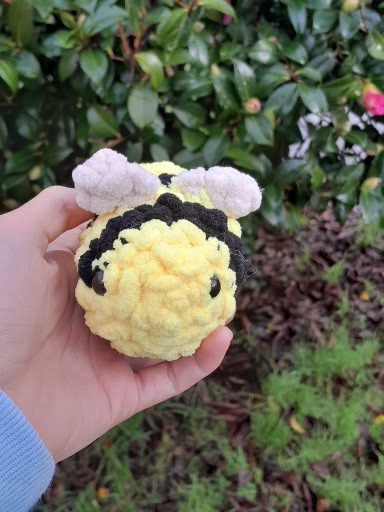 Bee Stuffed Animal Bumble Bee Toy Queen Bee Baby Gift Crochet Bee