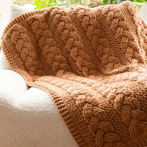 Cozy Cottage Cabled Throw