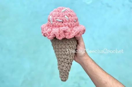 Strawberry Ice Cream Cone