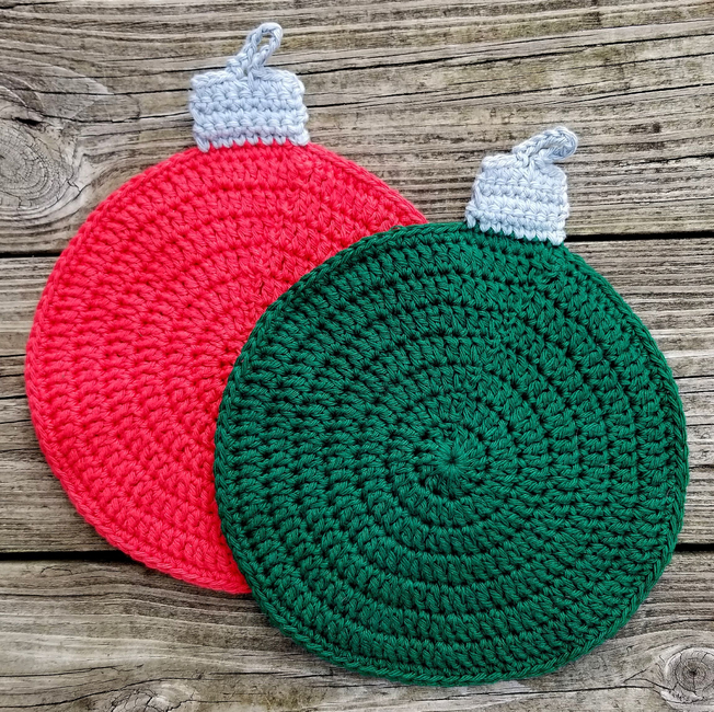 Four Square Knit Potholder ePattern