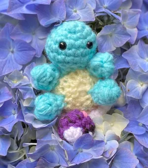 Mini Squirtle inspired plush + MasterBall