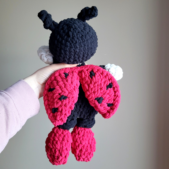 Levi the Ladybug Knotted Lovey Pattern Lovebug Snuggler Crochet Pattern  Only Amigurumi Ladybug Pattern 