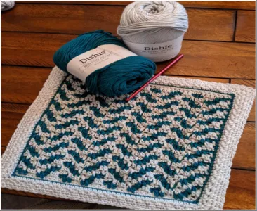 A Little Herring Dishcloth