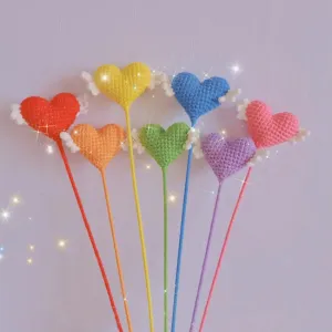 How to Crochet Love Heart Flower with Wings