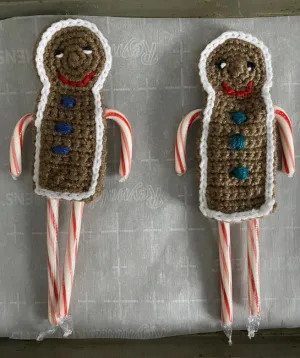 Gingerbread Man Candy Cane Holder