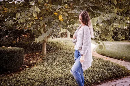 Snuggle Puff Crochet Cardigan